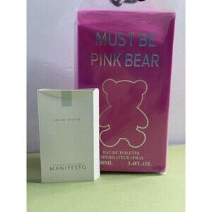EBC Must Be Pink Bear Eau de Toilette Spray 3.4 oz – NIB Plus Manifesto Sample